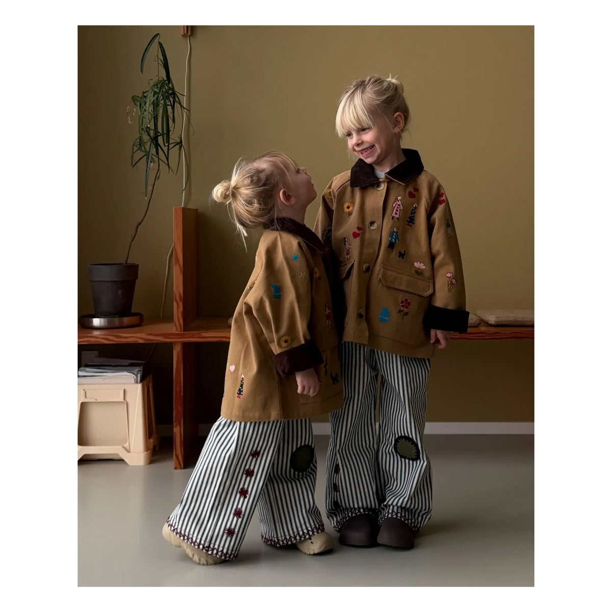 SISSEL EDELBO - Chaqueta de algodón orgánico Cara - Colección infantil | Camel