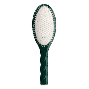 La Bonne Brosse - Cepillo de pelo Twist Nº04 - Desenredante y masajeador | Verde esmeralda