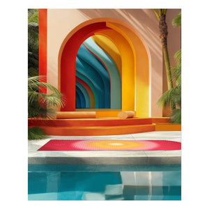 Hercule Studio - Alfombrilla de ejercicios de verano Archy Uchronia | Rojo Marrón