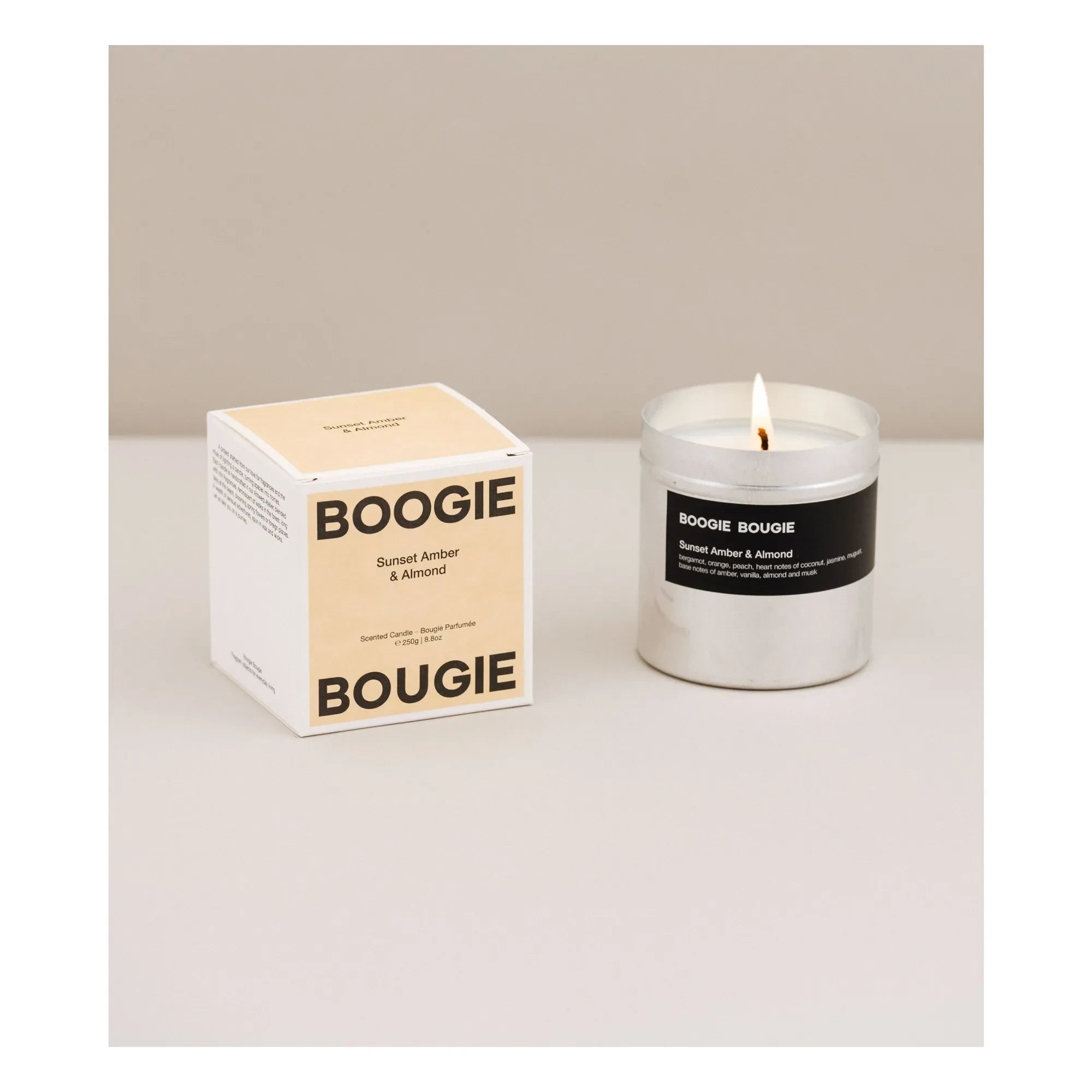Boogie Bougie - Vela Sunset Amber & Almendras