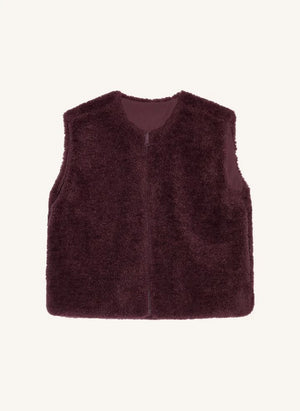 Smallable Kid - Jude Chaqueta Sherpa sin mangas | Morado