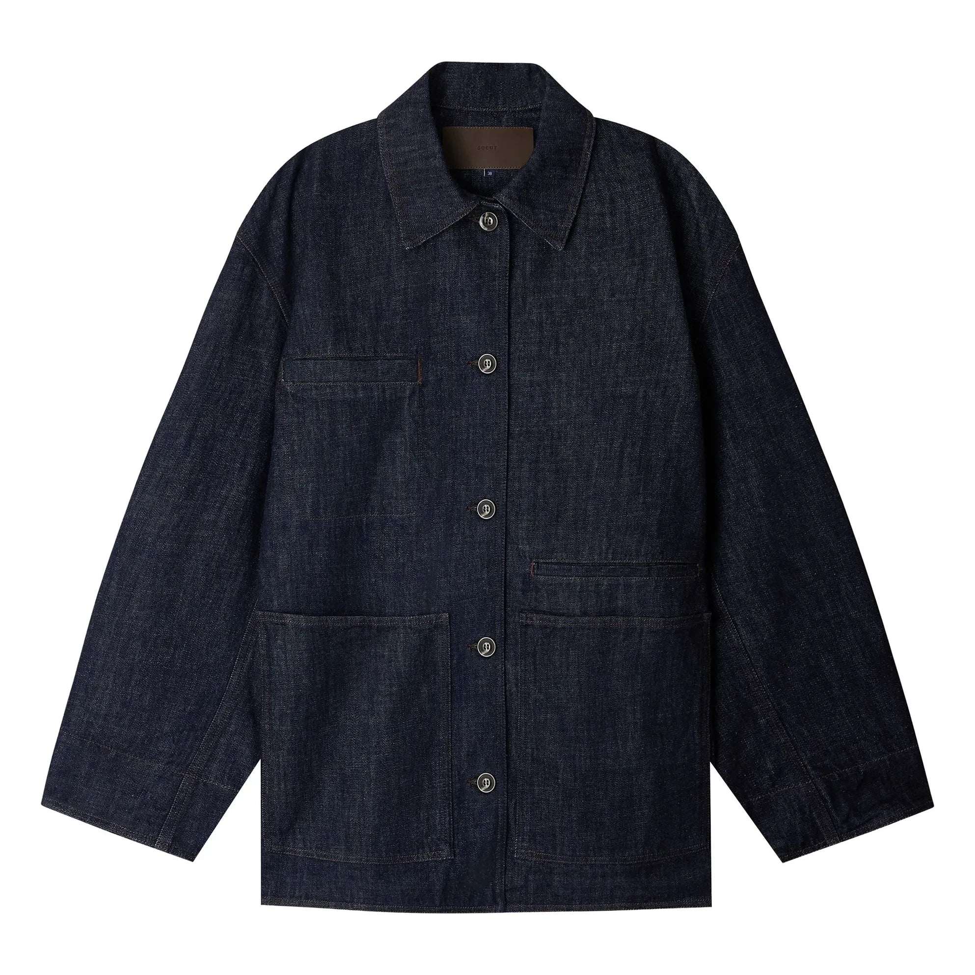 Soeur - Chaqueta de algodón orgánico Domingo Denim | Vaquero sin lavar