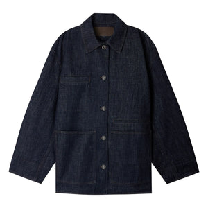 Soeur - Chaqueta de algodón orgánico Domingo Denim | Vaquero sin lavar