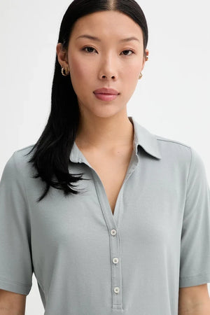 Camiseta de viscosa de mujer con cuello Marc O'Polo