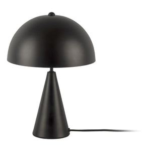 Lámpara de mesa de metal liso Present Time | Negro