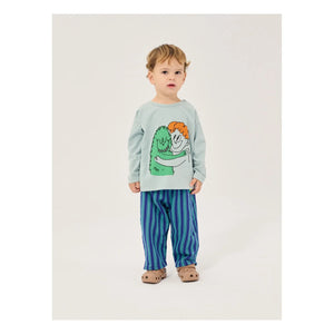 Bobo Choses - Çizgili Organik Pamuklu Jogger | Mavi
