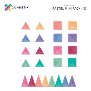 Connetix - Paquete pequeño - 32 piezas | Pastel