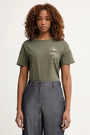 Camiseta de algodón Liu Jo para mujer