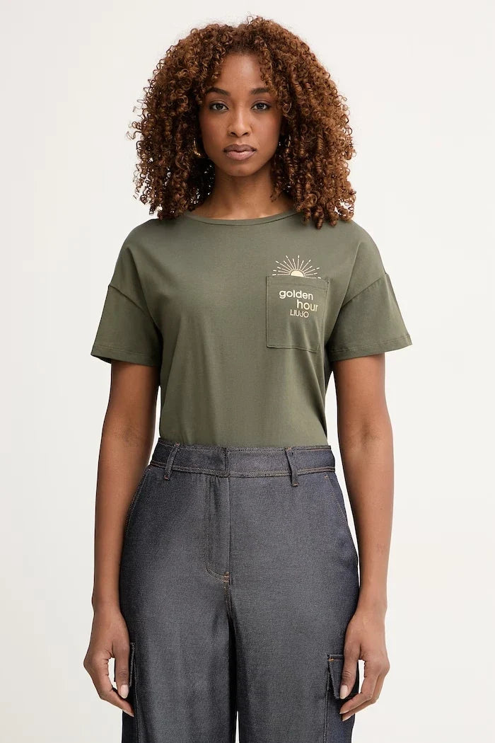 Camiseta de algodón Liu Jo para mujer