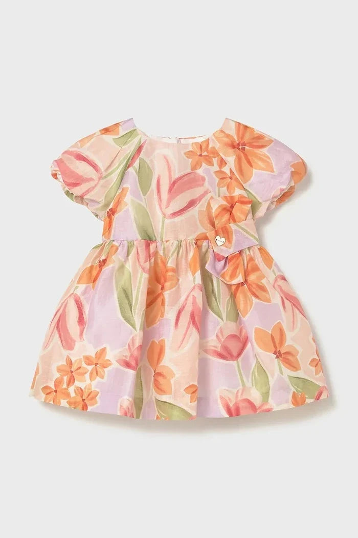 Vestido de lino infantil Mayoral