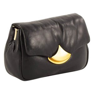 Sessùn - Bolso de cuero acolchado Diviluz | Negro