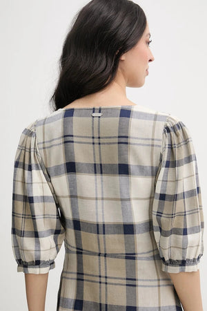 Vestido de lino Barbour Ballina