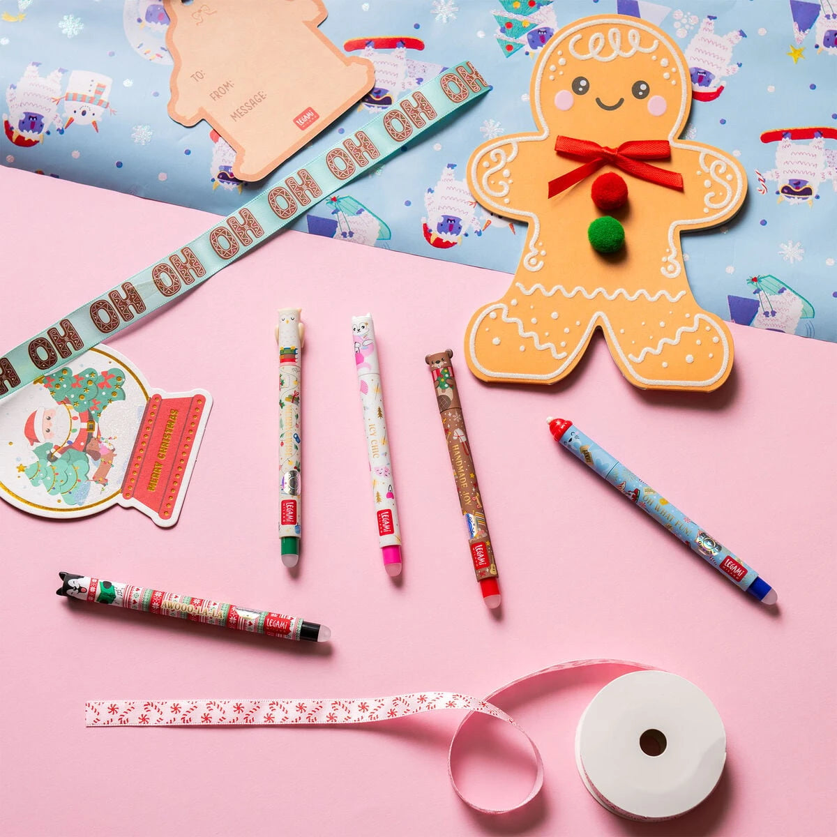 Legami - Set de Cinco Mini Bolígrafos Borrables - Cumbres de Sueño