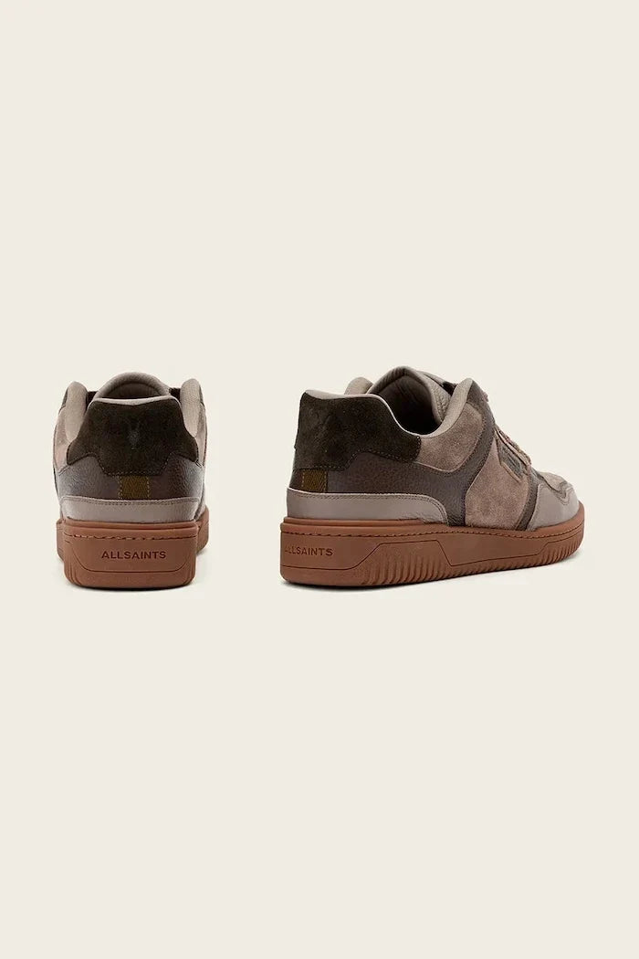 AllSaints Regan Plus Zapatilla Deportiva de Cuero de Perfil Bajo para Hombre