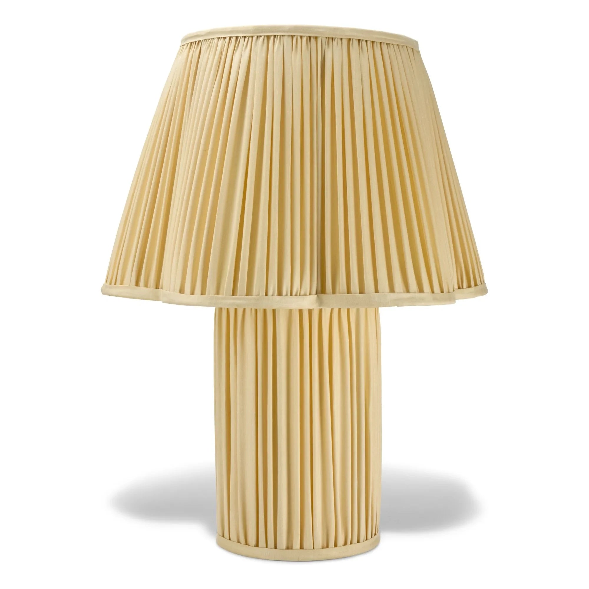 Doing Goods - Lámpara de mesa de seda Myra | Amarillo pálido