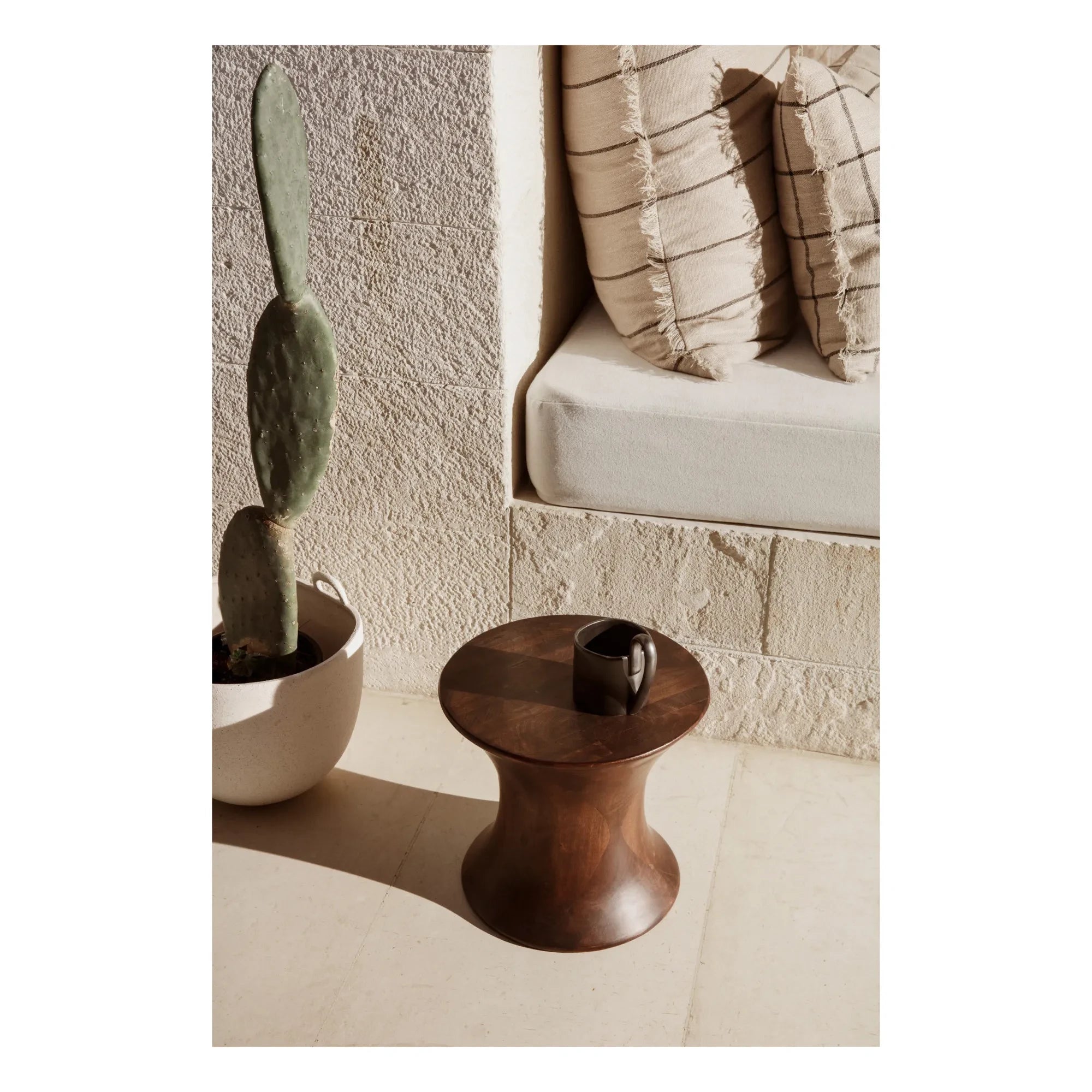 Ferm Living - Taburete Spin - Madera FSC | Marrón