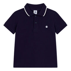 Petit Bateau - Polo de algodón orgánico | Azul noche