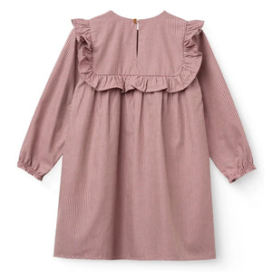 Copenhagen Colors - Vestido de cuadros con bordado | Rosa