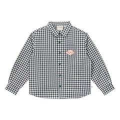 Arsène et Les Pipelettes - Camisa de algodón orgánico Gaetan | Verde