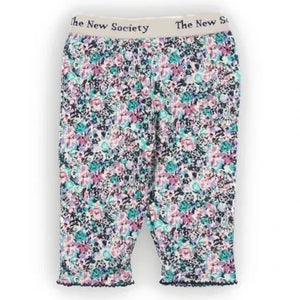 the new society - The New Society Çiçek Desenli Bebek Taytı | Pembe