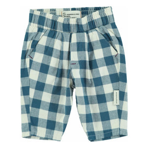 Piupiuchick - Pantalones a cuadros de algodón orgánico | Azul