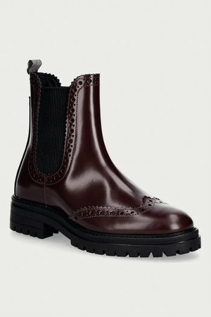 Botines Chelsea Barbour Fawne de piel para mujer