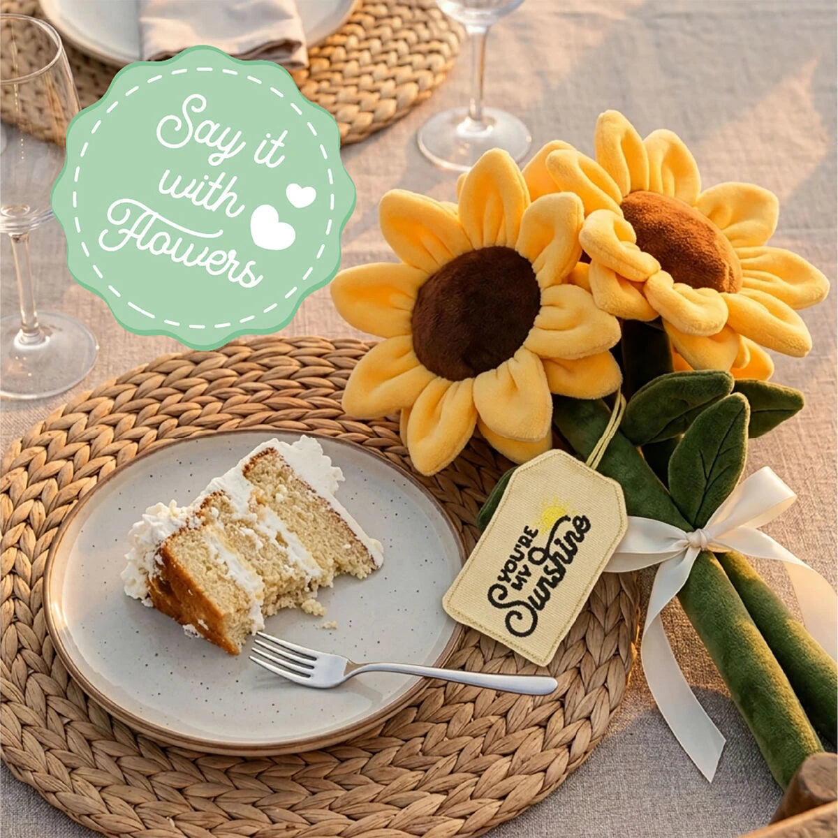 Legami - Ramo de Peluche de Girasol - Dilo con Flores