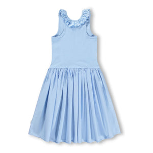 Molo - Vestido de algodón con volantes Kroko | Azul claro