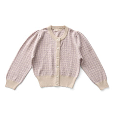 Soor Ploom - Cárdigan de algodón orgánico a cuadros rosas | Lila