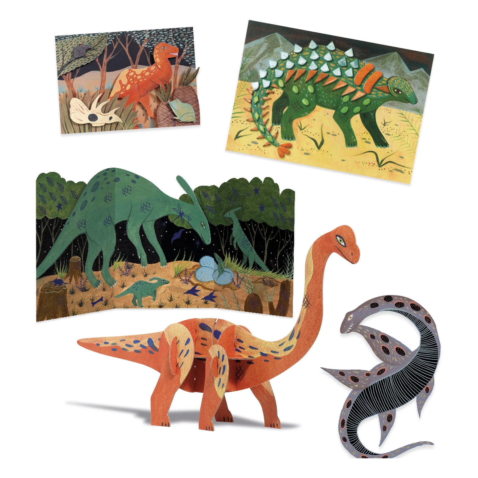 Djeco - Set de Múltiples Actividades Dinosaurios