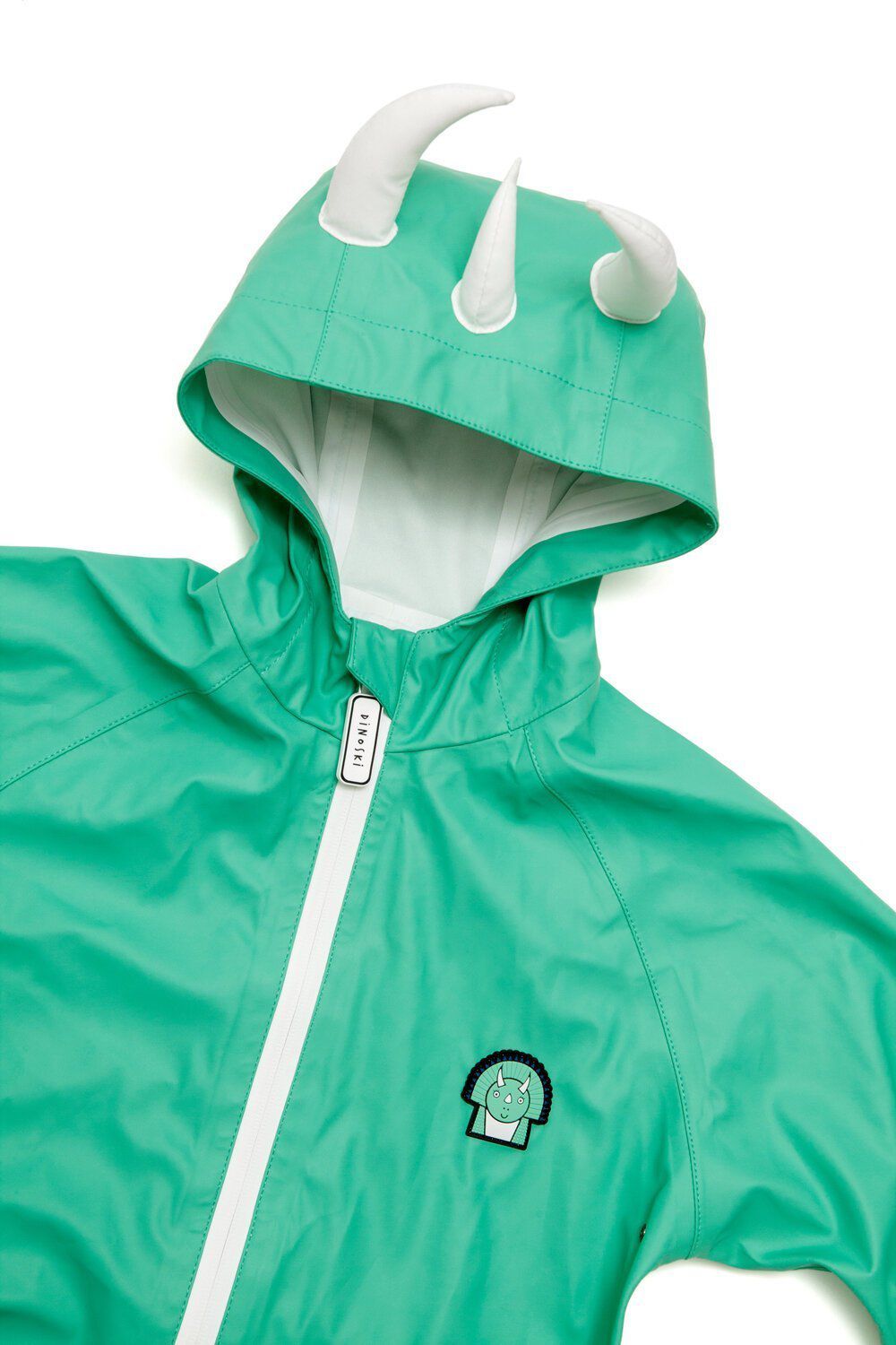 Dinoski - Traje de chaqueta y peto de lluvia con diseño de dinosaurio Spike - 1-2 AÑOS