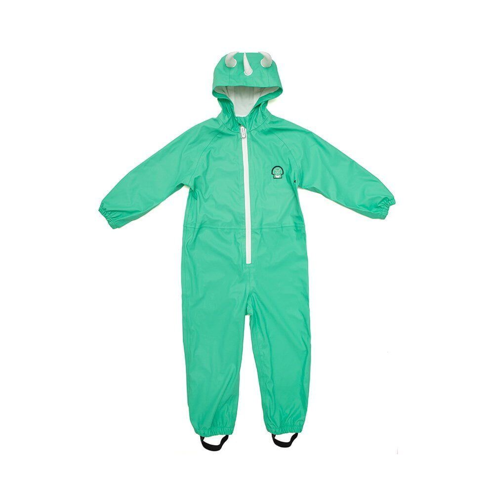 Dinoski - Traje de chaqueta y peto de lluvia con diseño de dinosaurio Spike - 1-2 AÑOS