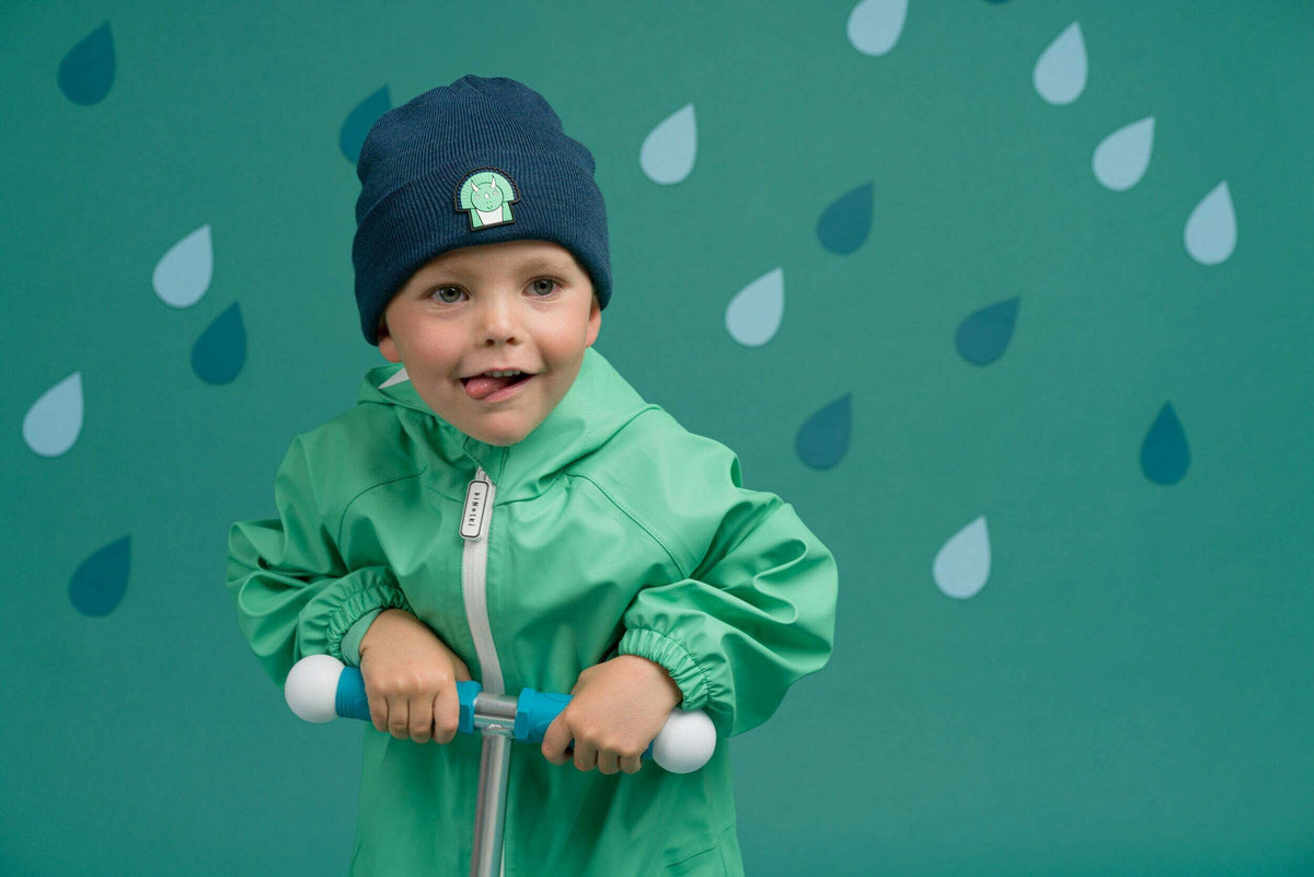 Dinoski - Traje de chaqueta y peto de lluvia con diseño de dinosaurio Spike - 1-2 AÑOS