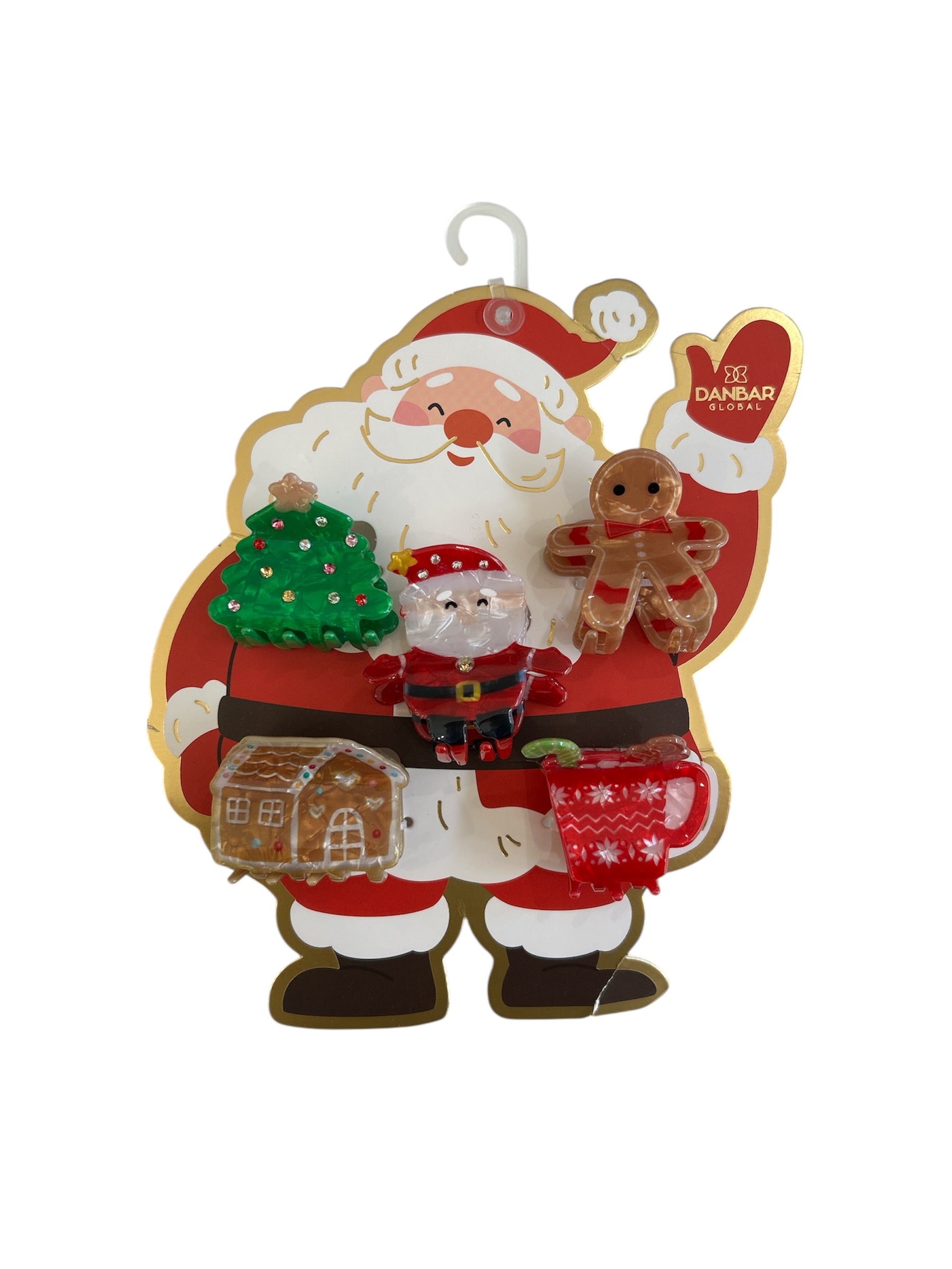 Dinossi - Set de 5 horquillas navideñas para niños