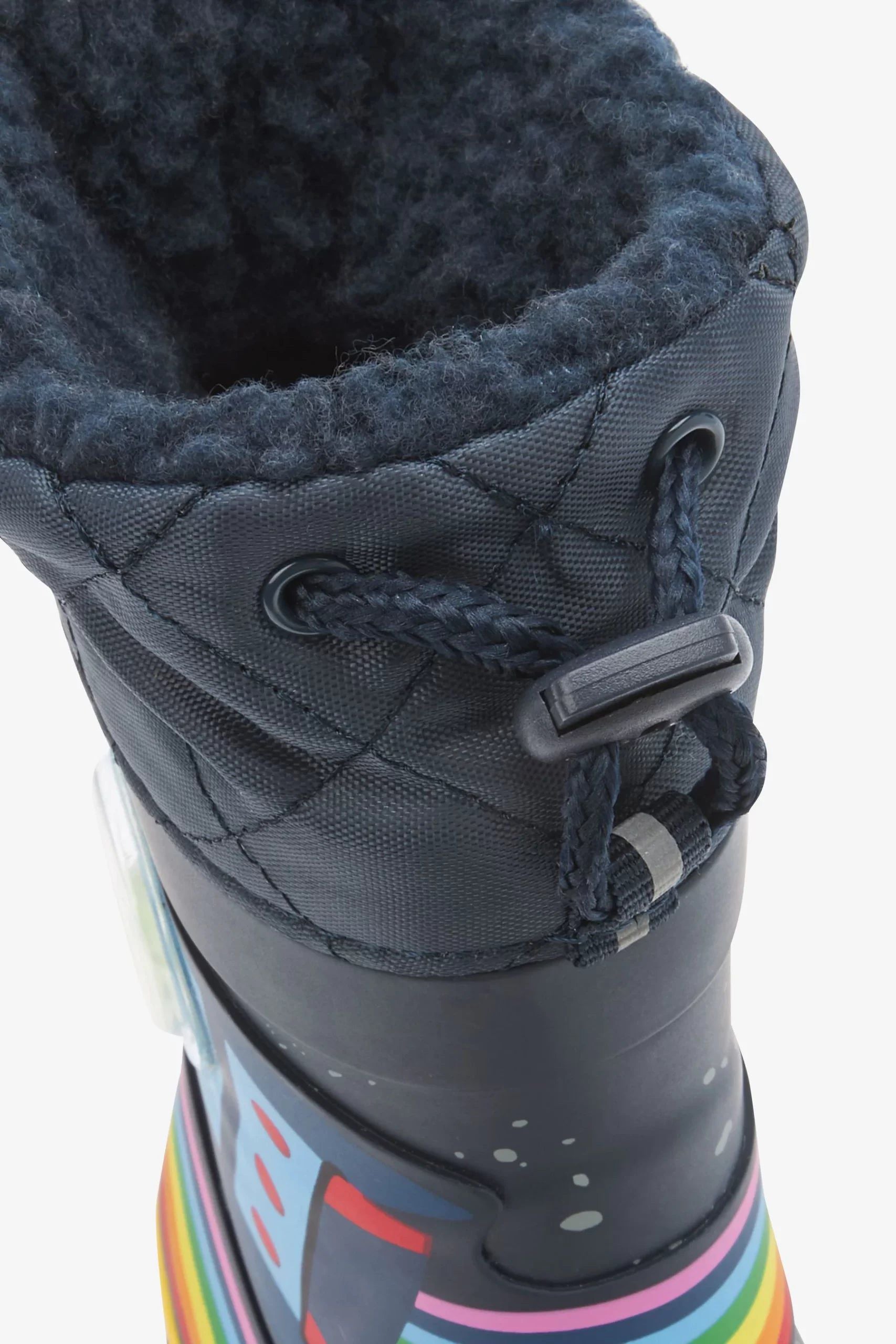 Dinossi - Botas de invierno de astronauta azul marino con pelo para niño - 26.5
