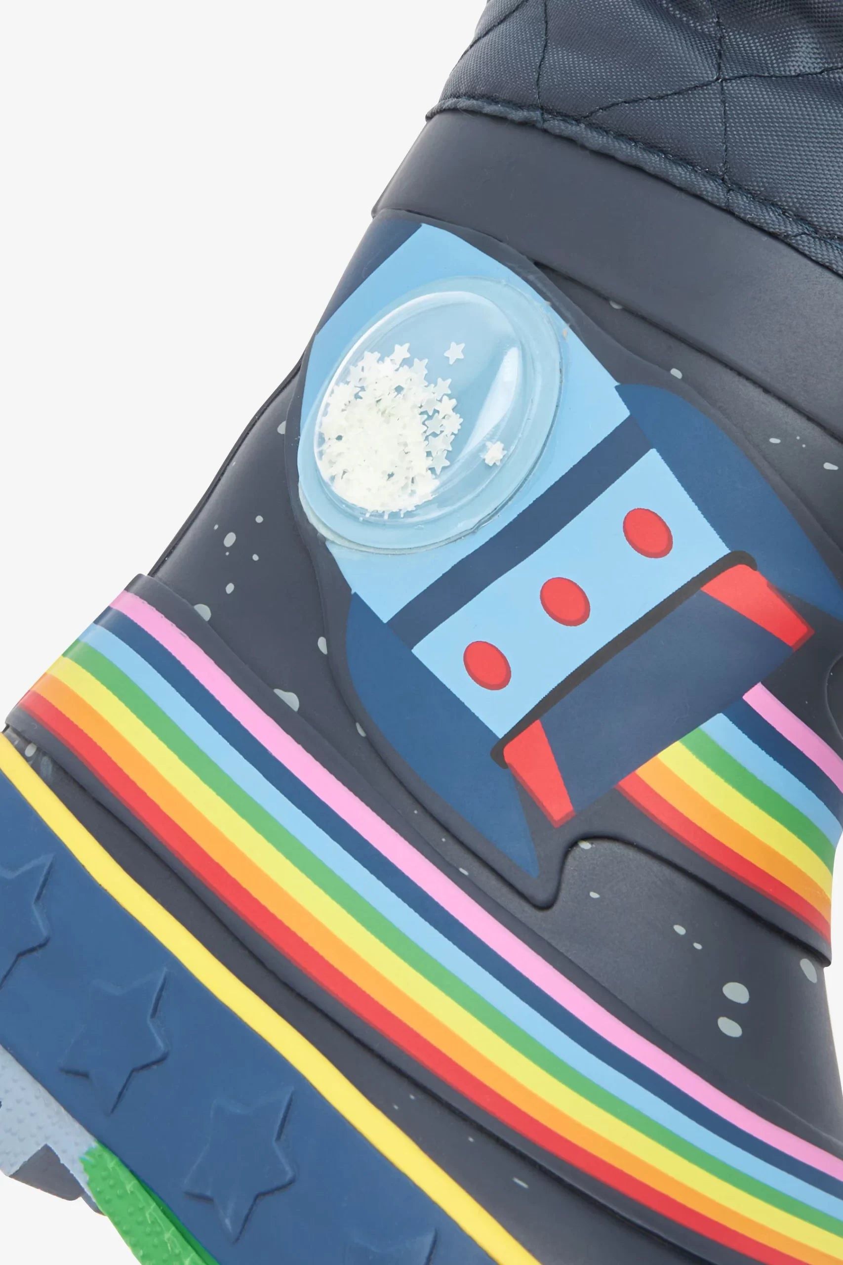 Dinossi - Botas de invierno de astronauta azul marino con pelo para niño - 26.5
