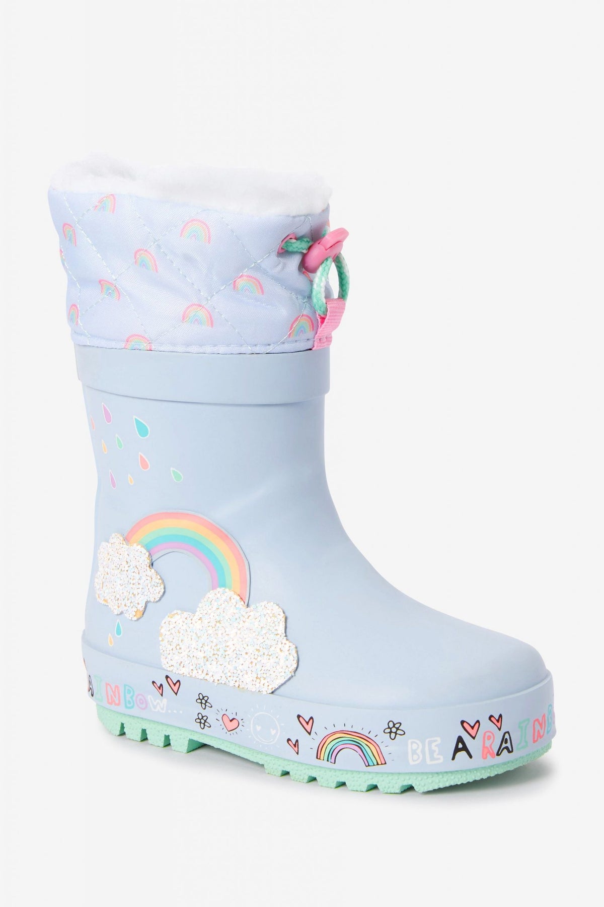 Dinossi - Botas de invierno suaves, ligeras y con diseño de amor para niñas, producto de exhibición