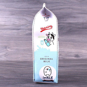 Dinossi - Estuche para lápices con forma de cartón de leche de vainilla perfumado