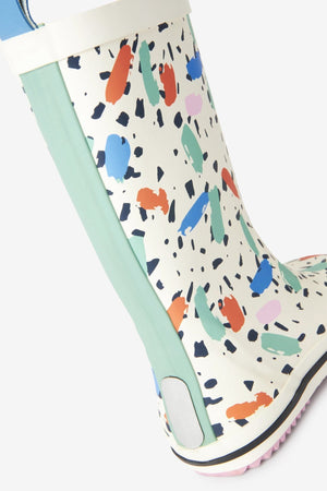 Dinossi - Botas de agua con estampado de confeti para niñas - 29