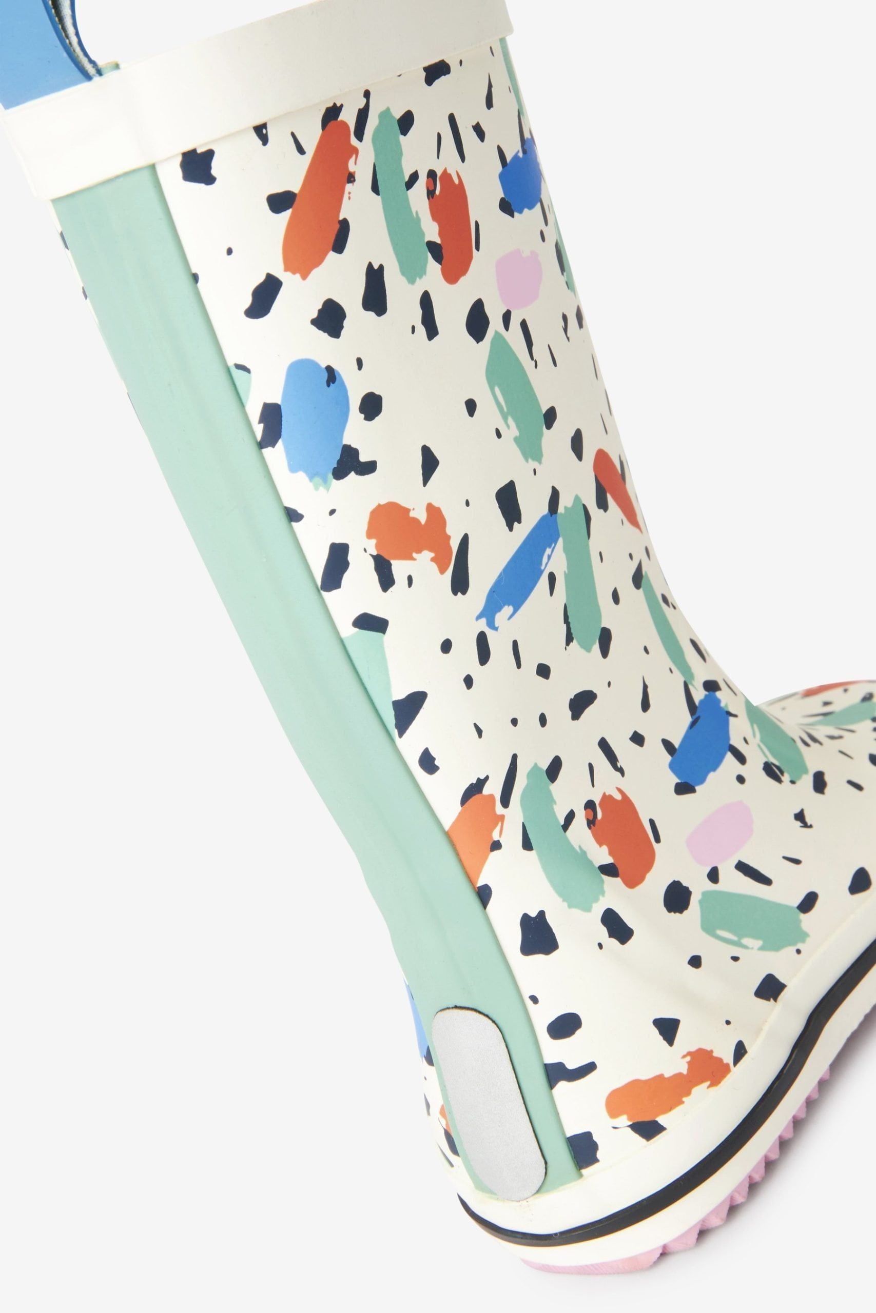 Dinossi - Botas de agua para niña con estampado de confeti - 32