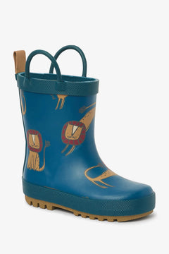 Dinossi - Botas de agua azul marino dulce león con asa para niño - 29