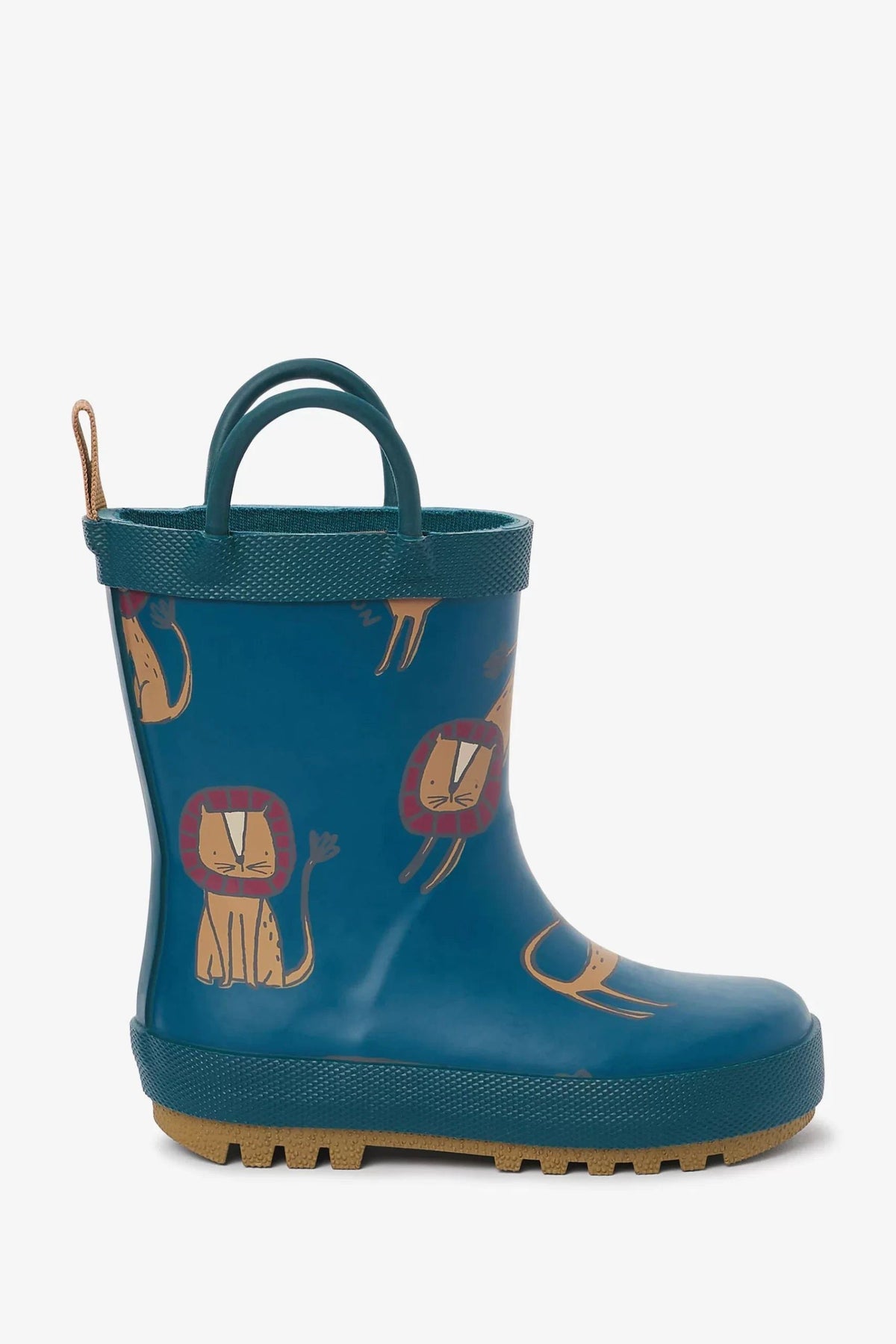 Dinossi - Botas de agua azul marino dulce león con asa para niño - 29