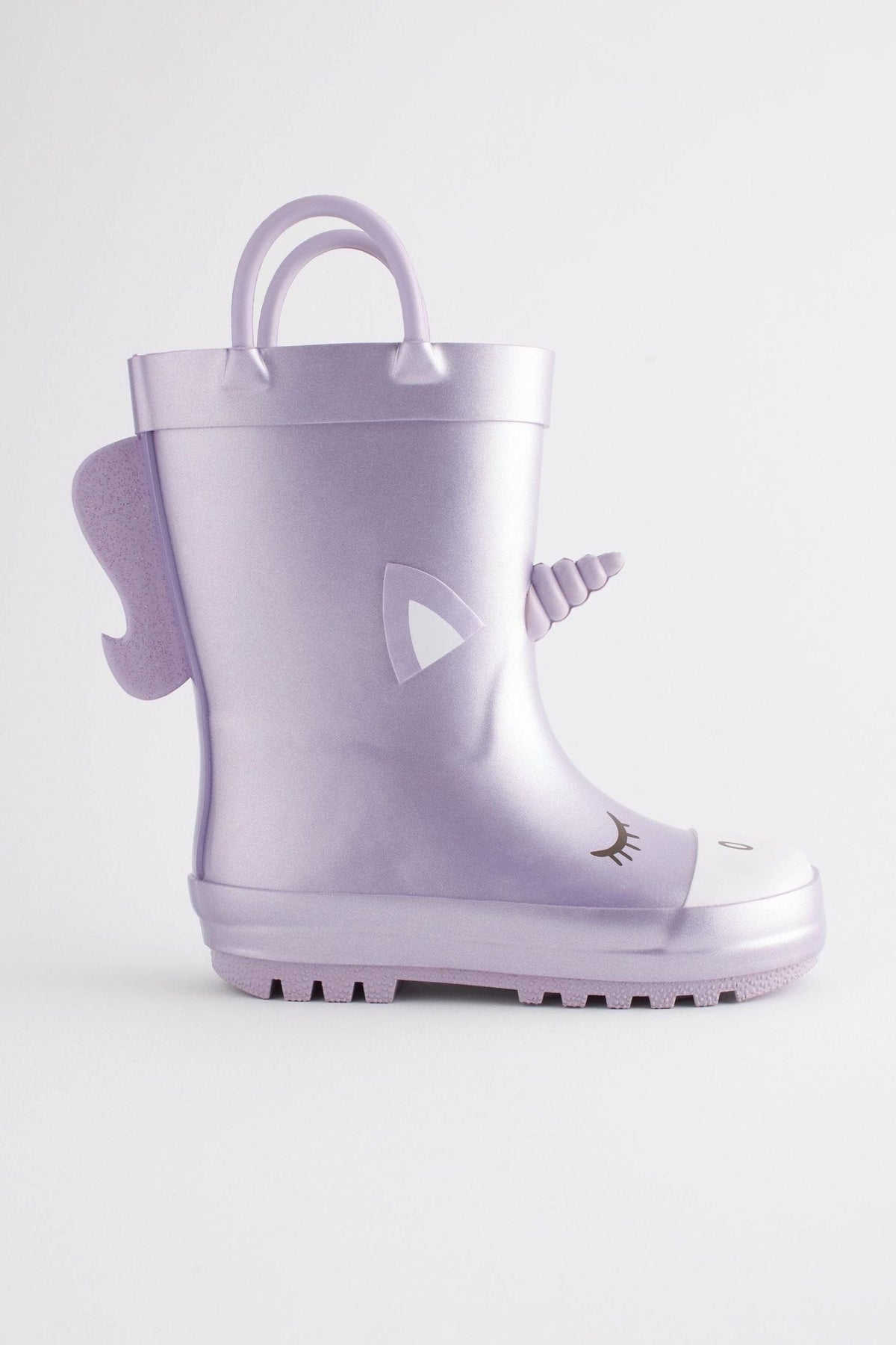 Dinossi - Botas de agua polares de unicornio lila morado con suela blanda para niña - 30.5