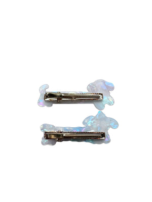 Dinossi - Pinzas para el pelo de gato feliz, 2 unidades