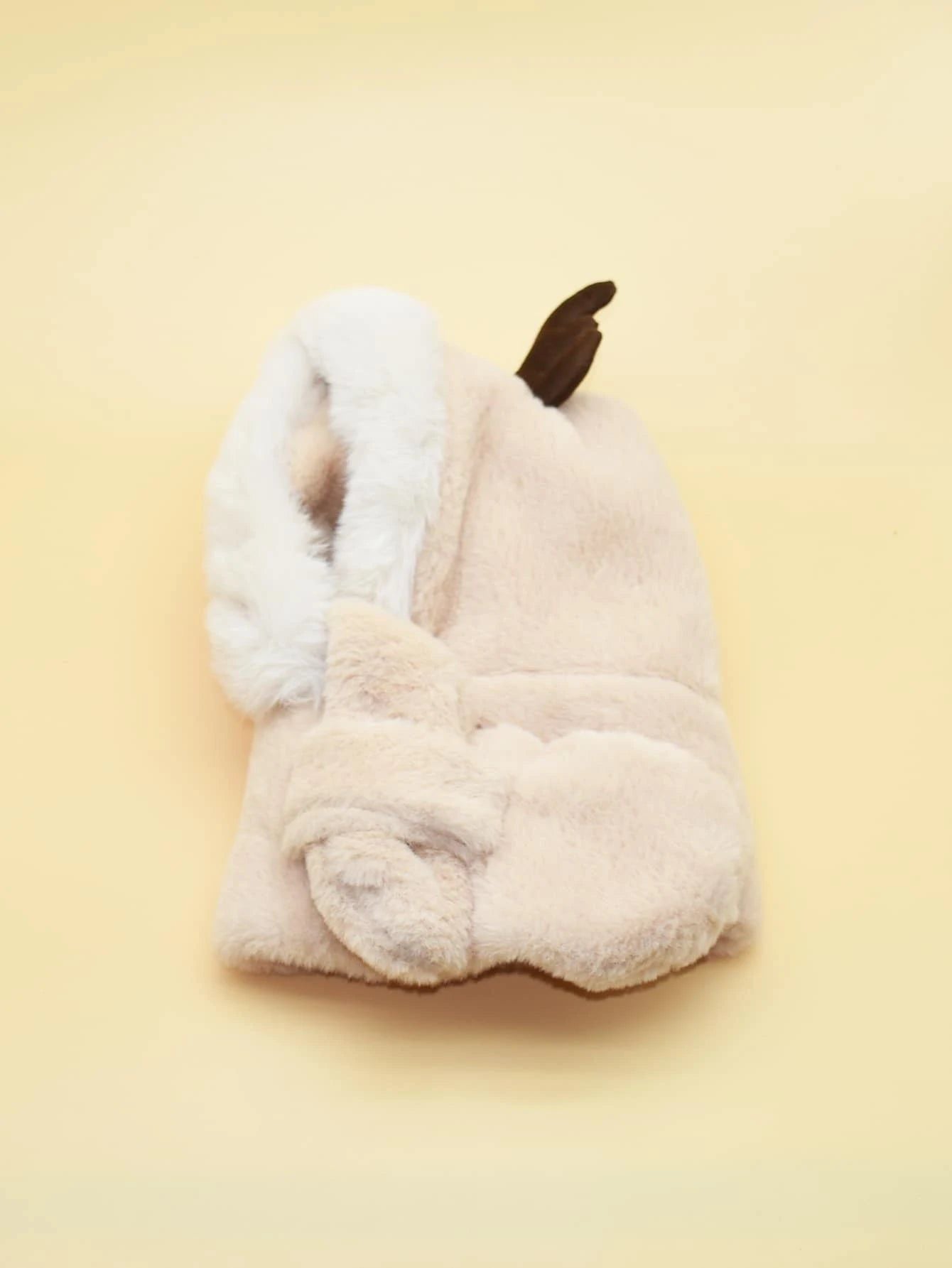 Dinossi - Gorro infantil y bufanda con cuernos de reno y forro polar