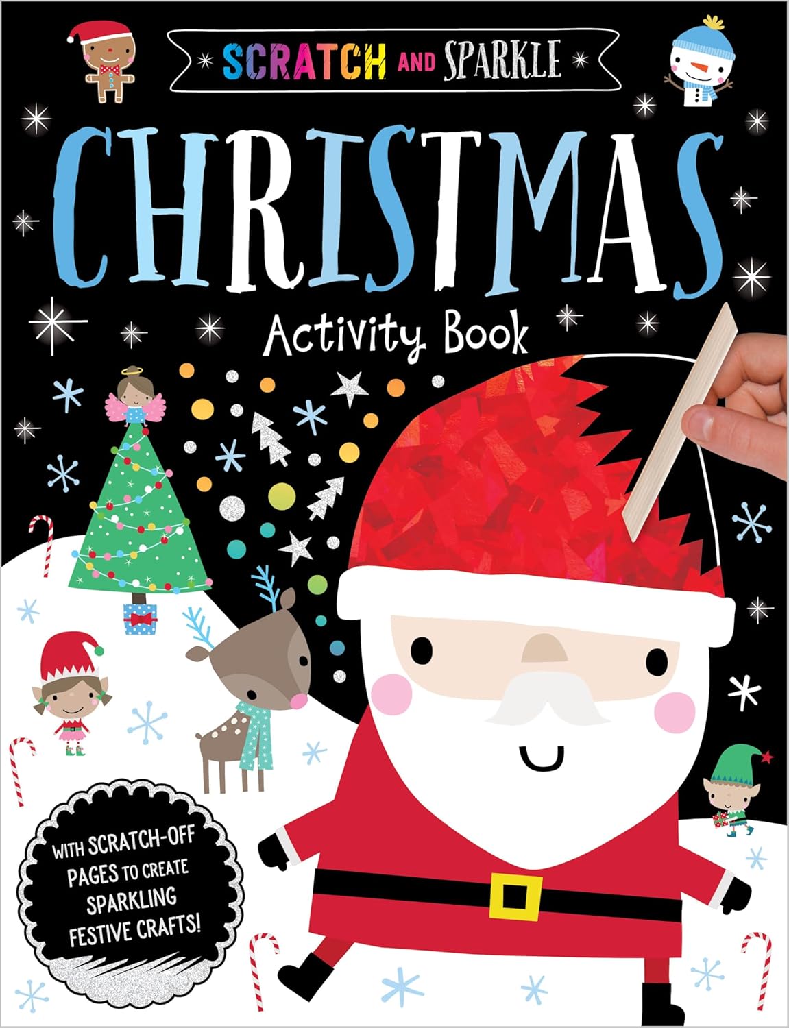 Dinossi - Libro de Actividades Navideñas en Inglés Rasca y Brilla
