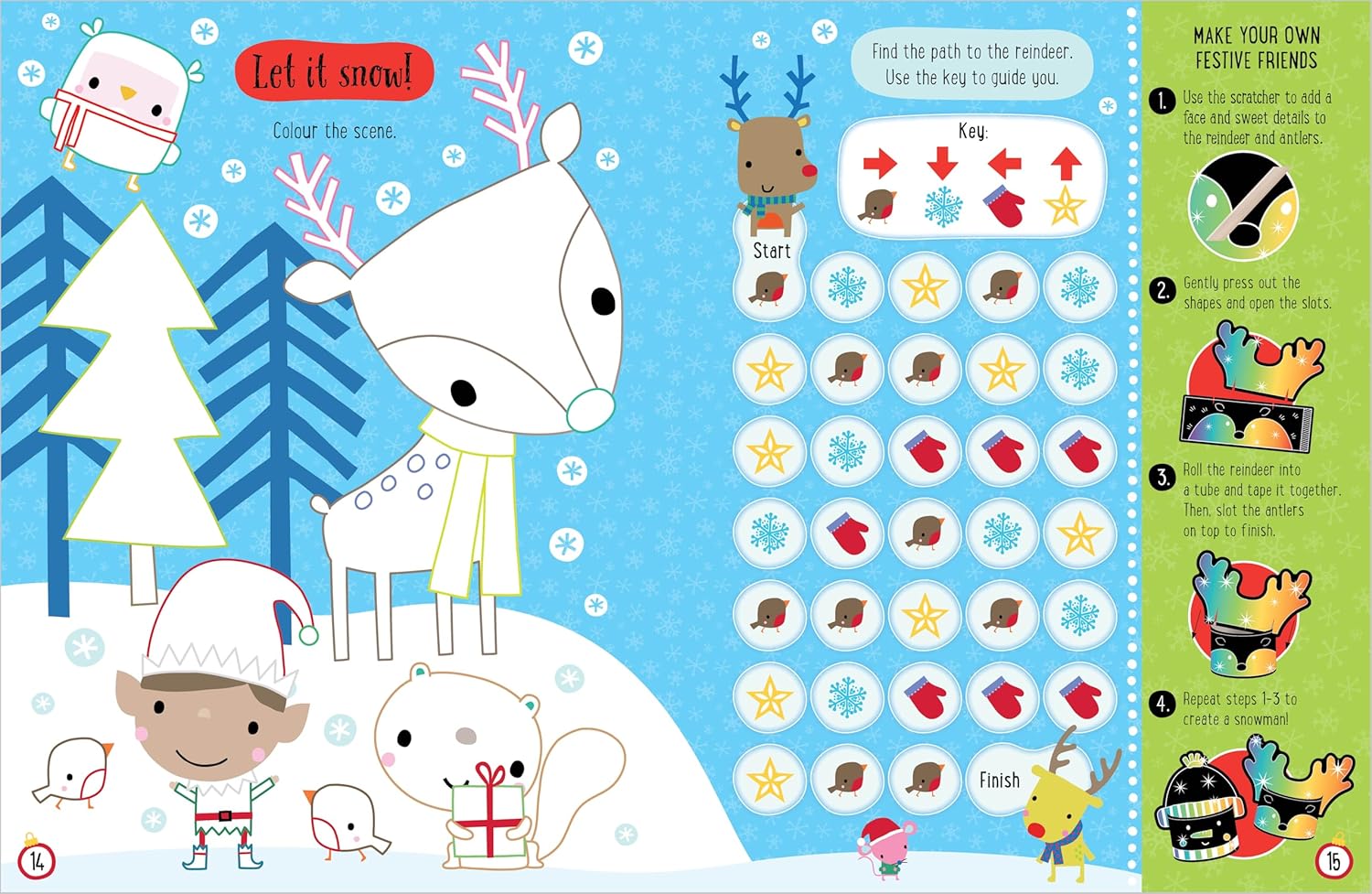 Dinossi - Libro de Actividades Navideñas en Inglés Rasca y Brilla