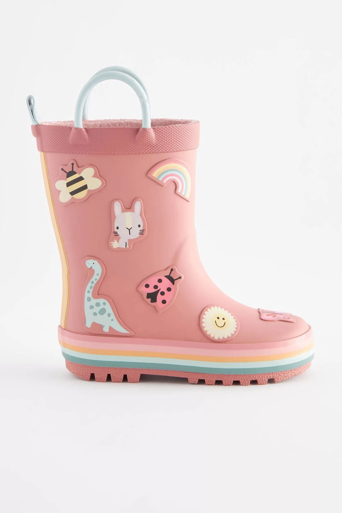 Dinossi - Botas de agua polares para niña, suela blanda, rosa suave - 29