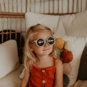 Dinossi - Gafas de Sol Sostenibles para Niños Modelo Redondo - Marrón