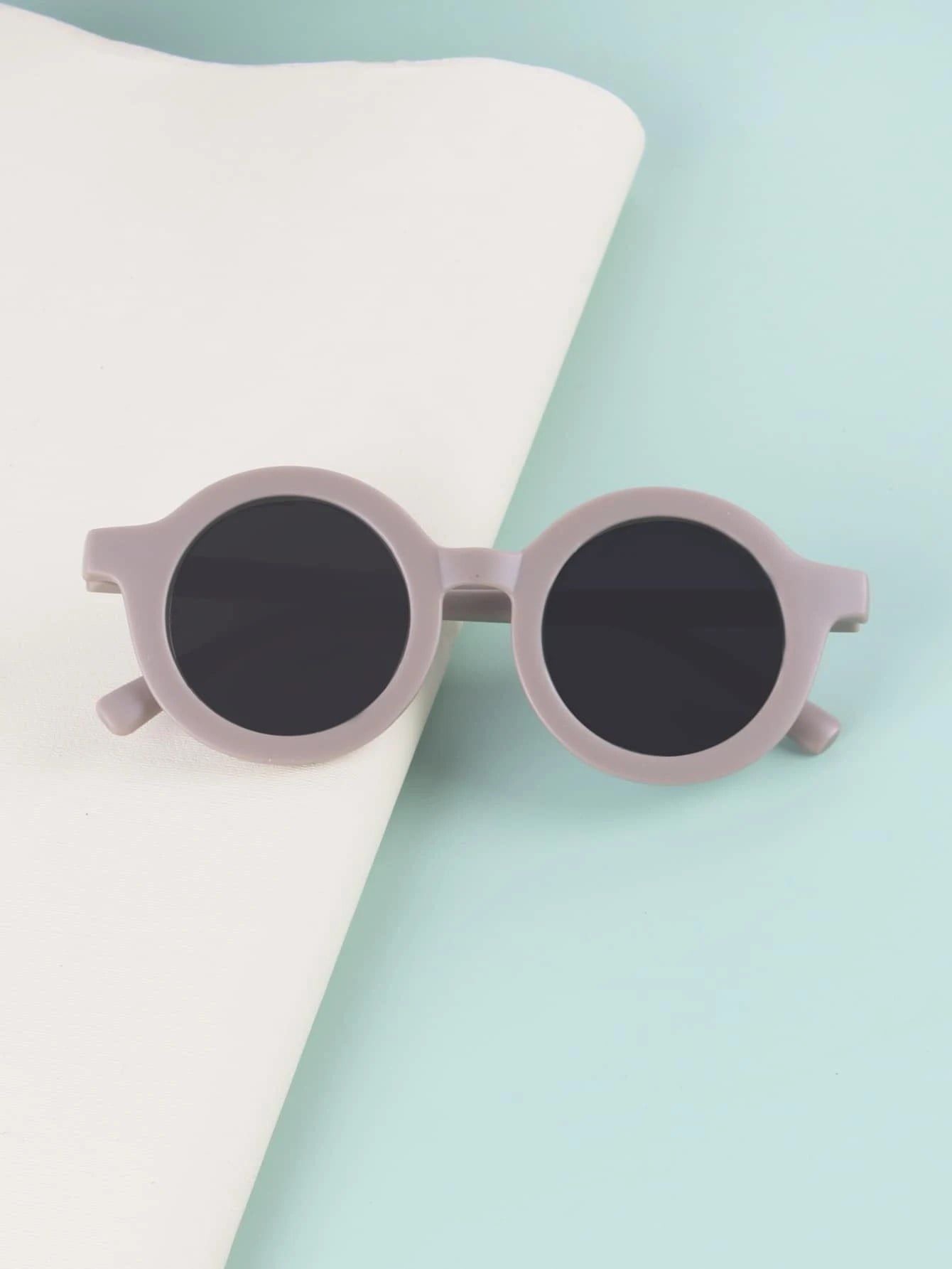 Dinossi - Gafas de sol infantiles redondas sostenibles en color gris